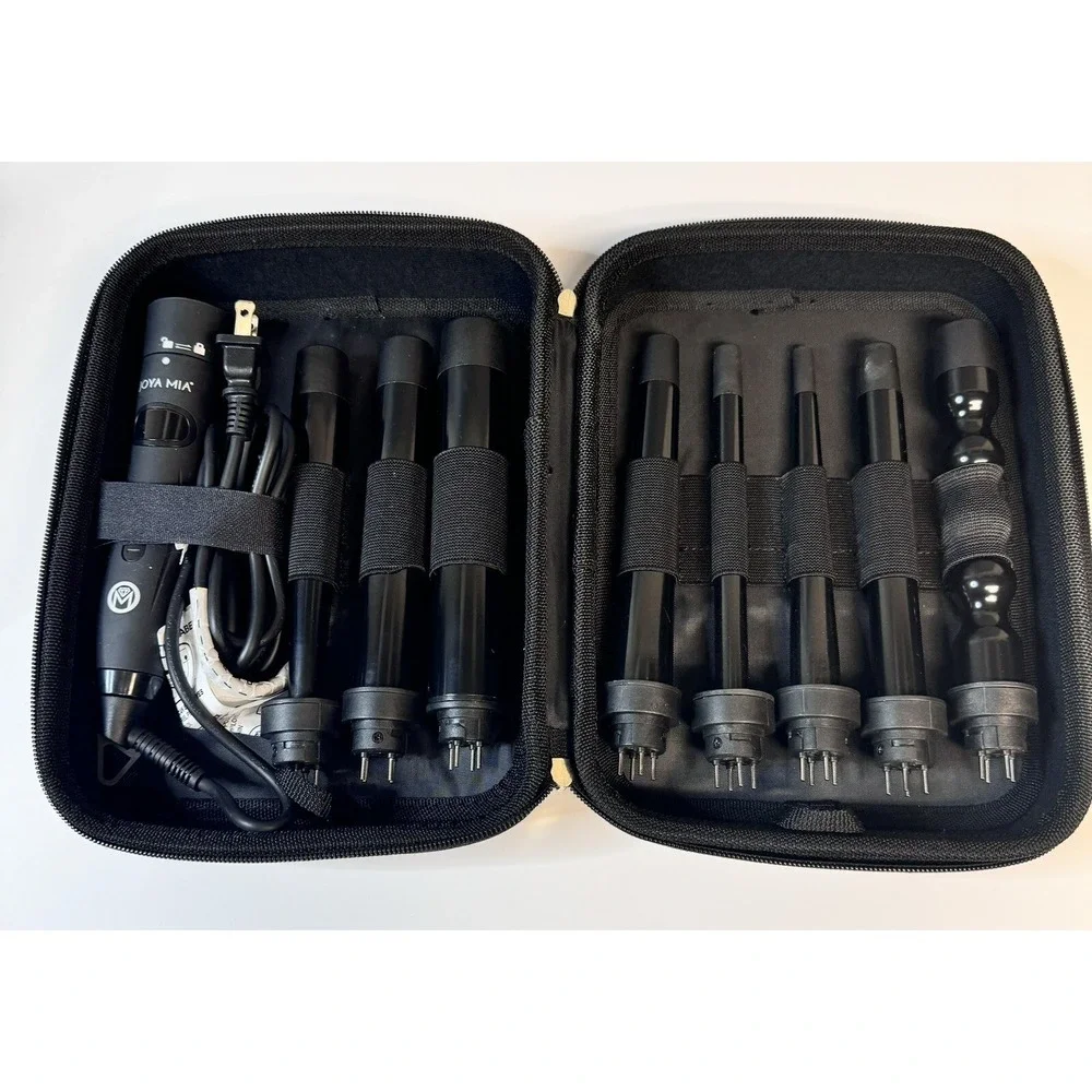 JOYA MIA Black Diamond 8 In 1 Vertete Interchangeable Hair Curler Set in Box
